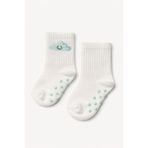 Katia & Bony Bebek Bulut Desenli Kaydırmaz Tabanlı Soket Çorap 12-24 Ay, 12-24 Ay, 22501G1014, MAVİ, üniseks-bebek