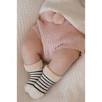 Katia & Bony Bebek Çizgili Havlu Soket Çorap Ekru 6-12 Ay, 6-12 Ay, 12601G1008, ECRU/BLACK, üniseks-bebek