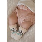 Katia & Bony Bebek Zebra Desenli Havlu Soket Çorap Mix 0-6 Ay, 0-6 Ay, 12601G1008, EKRU, üniseks-bebek