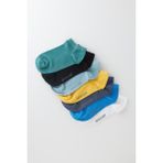 Katia & Bony Çocuk 7'li Paket Step Çorap - Mavi - 9 - 10 Yaş