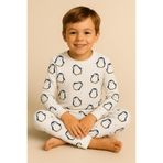 Katia & Bony Çocuk Penguen Baskılı Pijama Takımı, 3, 22512G2001, Desenli, kız-çocuk