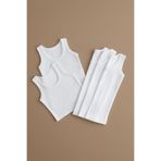 Katia & Bony Erkek Çocuk 5 li Paket Ribanalı Kalın Askılı Atlet, 6-yas, 12401G2269, Beyaz