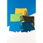 Katia & Bony Erkek Çocuk 5'li Paket Traktör Baskılı Boxer - Çok Renkli - 12