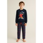 Katia & Bony Erkek Çocuk Snowboard Sweatshirt Pijama Üstü Lacivert - 8 - 9 Yaş