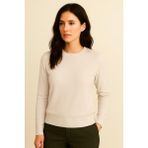Katia & Bony Kadın Premium Bisiklet Yaka Yumuşak Dokulu Triko Kazak Bej - Açık Bej - L - XL