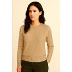 Katia & Bony Kadın Premium Bisiklet Yaka Yumuşak Dokulu Triko Kazak Bej - L - XL