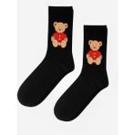 Katia & Bony Kadın Teddy Desenli Soket Çorap Siyah - 39 - 42