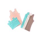 Katia & Bony Kız Çocuk 5'Li Paket Yıldız Desenli Çok Renkli Kalın Askılı Atlet,8