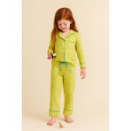 Katia & Bony Kız Çocuk Çiçekli Pijama Takımı Hardal - 4 - 5 Yaş