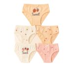 Katia & Bony Kız Çocuk Çilek Baskılı 5'li Slip Külot, 12-yas, 12503G1051, ÇOK RENKLİ, kız-çocuk