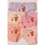 Katia & Bony Kız Çocuk Fil Baskılı 5'li Slip Külot, 12-yas, 12503G1050, ÇOK RENKLİ, kız-çocuk
