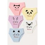 Katia & Bony Kız Çocuk Hayvan Baskılı 5'li Slip Külot, 4-yas, 12503G1052, ÇOK RENKLİ, kız-çocuk