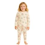 Katia & Bony Kız Çocuk Kalpli Kedi Pijama Takımı, 2-3-yas, 22512G2019, Desenli, kız-çocuk