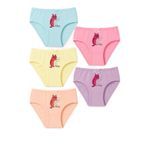 Katia & Bony Kız Çocuk Kedi Desenli 5'li Slip Külot, 8-yas, 12503G1049, ÇOK RENKLİ, kız-çocuk