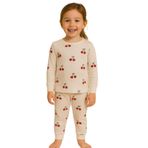 Katia & Bony Kız Çocuk Kiraz Pijama Takımı, 2-3-yas, 22512G2021, Desenli, kız-çocuk