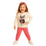 Katia & Bony Kız Çocuk Sakızlı Kedi Eşofman Takımı, 14-15-yas, 22510G2007, Desenli, kız-çocuk