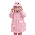 Katia & Bony Kız Çocuk Tavşan Desenli Yağmurluk, 9-12-yas, 22512K2048, Pembe, Kız Çocuklar