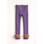 Katia & Bony Kız Çocuk Teddy Aksesuarlı İçi Havlu Mor Tayt 5-7 Yaş, 5-7 Yaş, 22501G2031, PURPLE, kız-çocuk