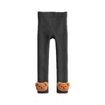 Katia & Bony Kız Çocuk Teddy Aksesuarlı İçi Havlu Tayt Koyu Gri 5-7 Yaş, 5-7 Yaş, 22501G2031, KOYU GRI, kız-çocuk