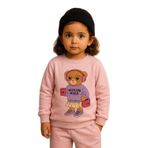 Katia & Bony Kız Çocuk Teddy Eşofman Takımı Pembe, 6-7-yas, 22510G2009, Desenli, kız-çocuk