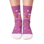 Katia & Bony Kız Çocuk Unicorn Desenli Soket Çorap Mor, 5-8-yas, 22501G2039, PURPLE, kız-çocuk