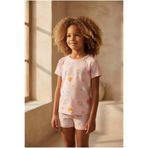 Katia & Bony Kız Çocuk Unicorn Desenli Şortlu Pijama Takımı, 4-5 Yaş, 12612K2021, Pembe, kız-çocuk