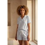 Katia & Bony Mediterranean Cepli Şortlu Pijama Takımı Mavi, S, 12612W3005, MAVİ, kadın