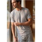 Katia & Bony Modal Kısa Kollu T-Shirt, L, 12610E4001, Gri, erkek
