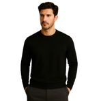 Katia & Bony Premium Bisiklet Yaka Triko Kazak Siyah S/M, S/M, 22510M4004, SİYAH, Erkek