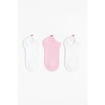 Katia & Bony Run 3'lü Çocuk Basic Patik Çorap Beyaz/Beyaz/Pembe 9-12 Yaş, 9-12 Yaş, KAT01K00084, WHITE/WHITE/PINK, kız-çocuk