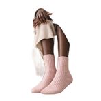 Katia & Bony Taş Aksesuarlı Fitilli Yün Soket Çorap, 39-42, 22501W3022, Pembe, kadın