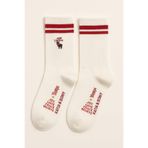 Katia & Bony Unisex Geyikli Yılbaşı Soket Çorap 9-12 Yaş, 9-12 Yaş, 22501K2017, Beyaz, üniseks-çocuk