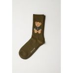 Katia & Bony Unisex Teddy Desenli Soket Çorap Haki - 43 - 46 - Açık Haki