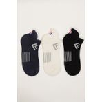 Katia&Bony 3'lü Paket Golf Unisex Step Çorap Siyah/beyaz/lacivert - 35 - 39 - Lacivert - Siyah - Beyaz