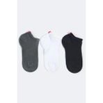 Katia&Bony Run 3 lü Erkek Basic Patik Çorap - Siyah/Beyaz/Gri 39-42 Siyah/Beyaz/Gri