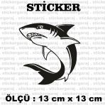 Katil Balina Orko 2 Adet Sticker - Araba Motosiklet Kask Buzdolabi Cam Otomobil Atv Laptop Tablet Duvar Stickeri