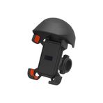 KATJMER NVR-4075 Motosiklet Telefon Tutucu | Mini Kask Tasarımı | Mandallı Kilit | Gidon Montajlı | 180° Döner Mekanizma