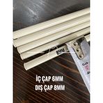 Katlamalı Perde Alüminyum Ara Profil Çubuk 6 8 Mm 160 Cm