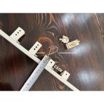 Katlamalı Perde Dekoratif Ray Montaj Ayağı 2.5 cm Kısa Başlık (4 lü Paket)