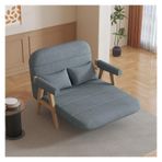 Katlanabilir Çekyat, Çekyat, Kolçaklı Çekyat, Ayarlanabilir Sırtlıklı Modern Yataklı Kanepe, Oturma Odaları, Ofisler, Küçük Alanlar, Daireler için Katlanabilir Kanepeler (Koyu Gri, 100 cm)