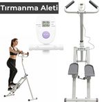 Katlanabilir Dikey Merdiven Tırmanma Basamak Kondisyon Egzersiz Fitness Aleti Direnç Lastiği Hediye