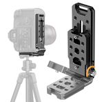 Katlanabilir DSLR Fotoğraf Makinesi L Tutucu – Arca Base Evrensel Dikey Kamera Tutucu Yatay Vites Tripodu Hızlı Değiştirme Plakası Canon Nikon Sony Fujifilm DJI Ronin Osmo Stabilizatör ile Uyumlu