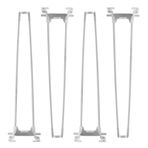 Katlanabilir Firkete Masa Ayakları - Endüstriyel Modern Tasarım, Kendin Yap Sehpa, Yemek, Bar için Ferforje Destek - 72 cm/28,5 inç, Beyaz Renk, Kolay Kurulum