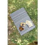 Katlanabilir Gri Plaj Kamp Piknik Bahçe Balkon Teras Hasır Halı Mat Savan Kilim Karavan Halısı 150x210