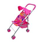 Katlanabilir Güneşlikli Metal Pusetli Bebek Arabası - Pembe