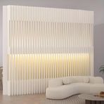 Katlanabilir Kağıt Oda Bölücü Geri Çekilebilir Gizlilik Ekranı Taşınabilir Karton Bölme (39x16.8x63 inç) - Ev ve Ofis Kullanımı için Şık Çok Yönlü İdeal