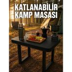 Katlanabilir Kamp Masası Taşınabilir Plastik Piknik Ve Bahçe Masası İçin Uygun