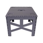 Katlanabilir Kamp ve Piknik Masası, 42x45x47 cm, Plastik Malzeme, 60 kg Taşıma Kapasitesi, Kare Şekil, Türkiye Menşeili, Kamp/Piknik/Bahçe/Balkon Kullanımı