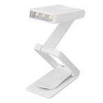 Katlanabilir Kitap Işığı, Küçük Masa Lambasında USB Şarj Edilebilir Klips, Kitap Severler için 3 Renk Sıcaklığına Sahip Çok Fonksiyonlu Okuma Işığı Çadır Yatağı Elbise Yaka