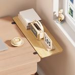 Katlanabilir Klavye Tepsisi Ergonomik Masa Uzatma Çok Fonksiyonlu Yüzer Masa Kelepçesi Tasarım Hiçbir Matkap Ev ve Ofis için İdeal Ahşap Renk 60x20 cm